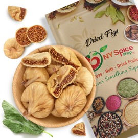 NY SPICE SHOP Dried Turkish Figs – 1 Pound Chewy Turkish Figs Dried - Dry Fruit for Snacking | No Sugar Added, Naturally Sweet Fig - No sugar added natural snacks