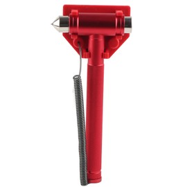 Safety Hammer, Safety Hammer Window Breaker Seatbelt Cutter Aluminum Alloy Stainless Steel Red for Bus Car Vehicle School Office