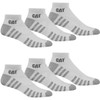 Cat Caterpillar 6 Pairs Work Light Trainers Socks Sizes 39-50