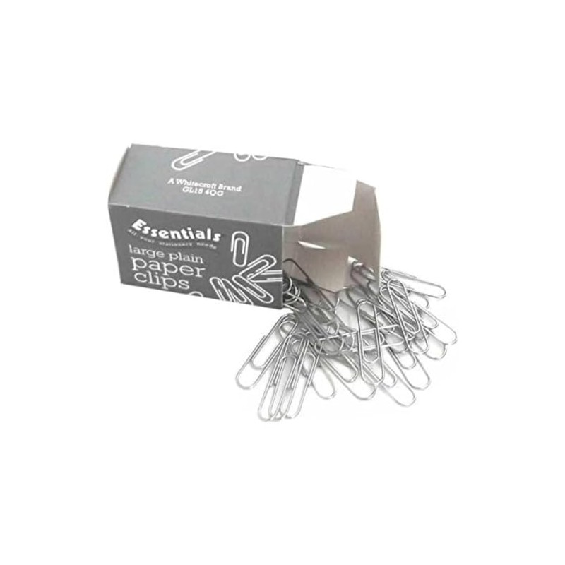 Essential Large Plain Paperclip (Pack of 1000)