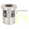 Cabezal de Corte de Césped Universal, Desbrozadora Mecánica de Aluminio,