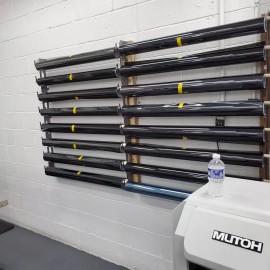 Martin Metalwork LLC Wall Mounted Tint and Vinyl Wrap rack: The Perfect Solution for Organizing Your