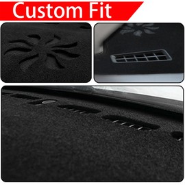 SENSHINE for Toyota RAV4 Accessories 2019 2020 2021 2022 2023 2024 2025 Dashboard Cover Center Console Cover Dash Mat Carpet Protector Sunshield Cover Custom Fit, Blue Trim