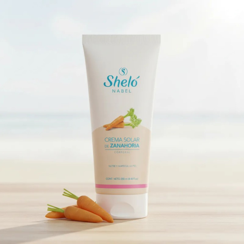 Crema Leche Solar Zanahoria Bronceado Corporal Shelo