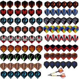 KAYEF Dart Flights, Pack of 102 Dart Wings, Standard Shape Dart and Hard Dart Wings, Dart Flights Professional Dart Accessories