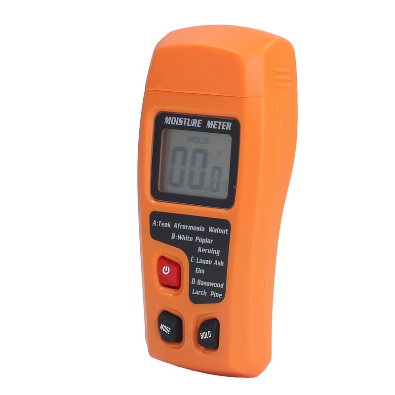 Wood Moisture Meter High Accuracy 4 Modes Orange Moisture Detector