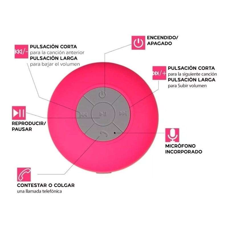 Maíz Bocina Bluetooth Para Baño Contra Agua Mayoreo Paq4pz Oferta