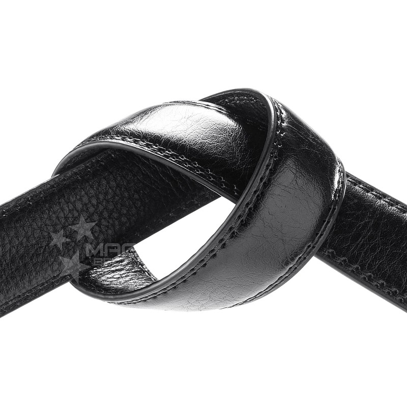 MACBELT Leather Belt Only 28mm/30mm/32mm/34mm, Black