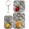 Key Ring with Chain and Open Jump Rings 1 inch,