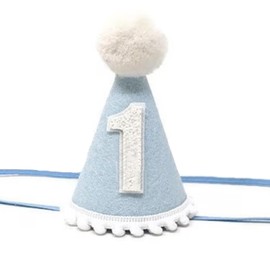 INBOLM 1st Birthday Hat,First Birthday Hat,Cozy Cone Lightweight and Adjustable For Baby's First Party, Photo Props and Celebrations
