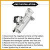 Partuto Ignition Lock Cylinder Kit Compatible for Citroen Relay 2006-Now