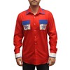 Roy Munson Bowling Shirt - Mens Large Red