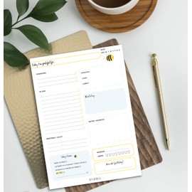 A5 Self Care Daily Planner Pad Desk Pad Cute To Do List Notepad Productivity Planner Organiser Meal Planner Daily Task Planner Selfcare Undated