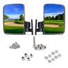 YGOLF Golf Cart Side Mirrors (Black+White)