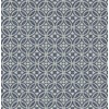 A-Street Prints Larsson Indigo Ogee Wallpaper