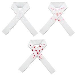 Kyoetsu Women's Half Collar, Embroidery, Summer, Set of 3, D, D20