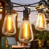 Brightown 108FT Solar String Lights Outdoor Waterproof with Remote, 50+2