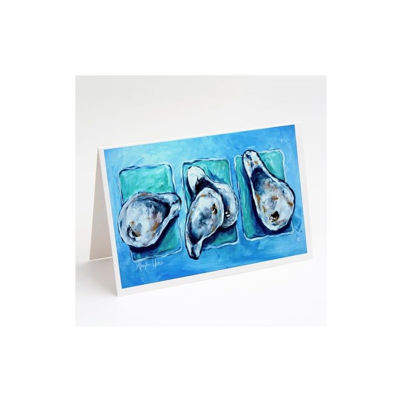 Caroline's Treasures Oysters Oyster + Oyster = Oysters Greeting Cards
