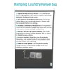 VERADOME Hanging Laundry Hamper Bag – Space-Saving Dirty Clothes Storage