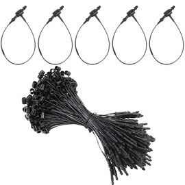 CABODYALS 3.26 Inch 2000Pcs Black Plastic Fasteners Hang Tags Price Tag Pins Snap Lock Tag Retail Stores Plastic Buckle Clothing Ties for Retail Stores Clothing Shoeses Accessories Necessitie Supply
