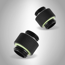 Water Cooling Adapter, Performance Embedded Thickening O Type Ring for Computer Water Cooling System(Standard Pair of Silk Long)