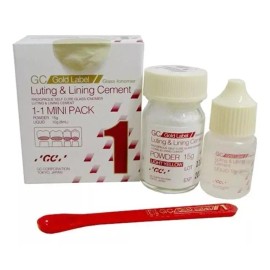 GC Fuji 1 Gc Ionómero De Vidrio 15g Y 8 Ml Cement