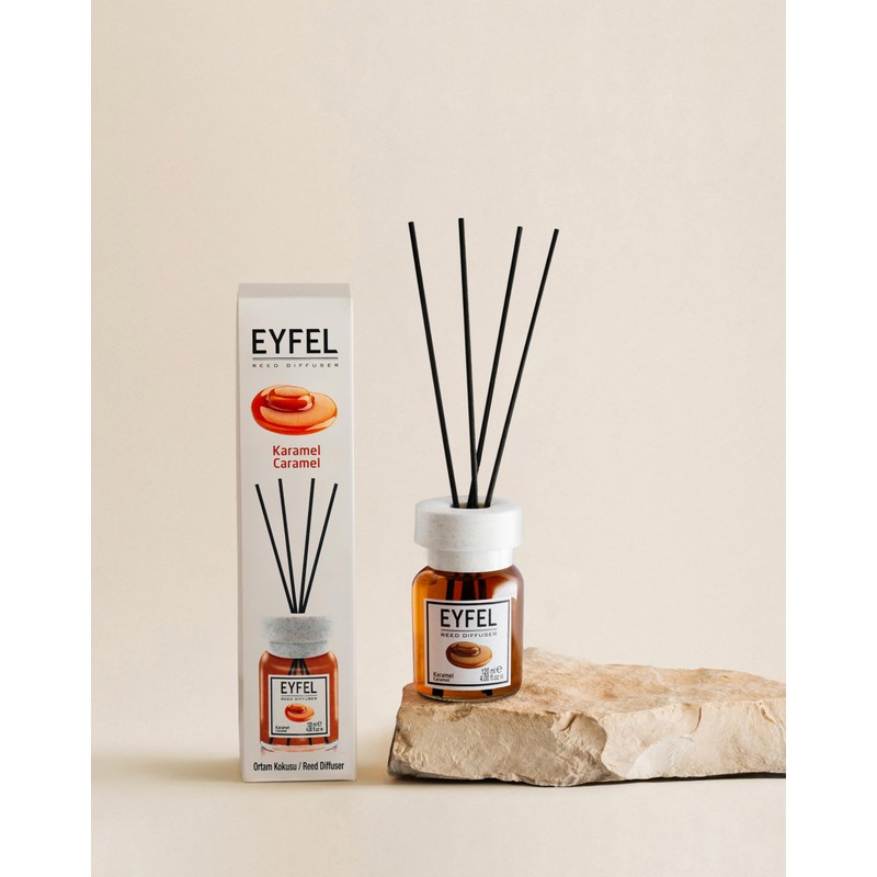 EYFEL Reed Diffuser Set - Caramel Scent 4.05 fl oz