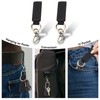 2pcs Leather Key Chain Holders, Double Ring Retro Car Key