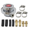 LVOUP Manual Adjustable 1-5 PSI Fuel Pressure Regulator Carburetor Carb