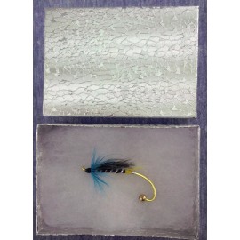 Bristol Bay Flies Classic Atlantic Salmon Fly Brooch Pin, Blue Charm