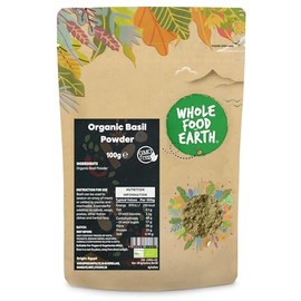 Wholefood Earth Organic Basil Powder - 100g | GMO Free | Certified Organic