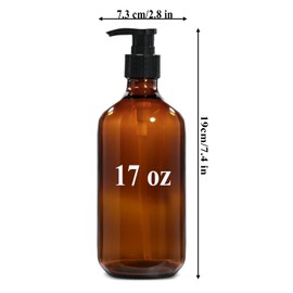 Plastic Soap Dispenser,Soap Dispenser Bathroom Kitchen Brown 1 PCS