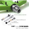 MTB Pedals, Large Platform with 18 Grippy Pins, Cr-Mo Spindle,