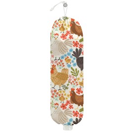 Chicken Plastic Bag Holder, Wall Mount Grocery Bag Holder, Plastic Storage bag, Pull Rope Free Adjustment, Plastic Bag Holders for Grocery Bags, Plastic Bag Dispenser for Home Kitchen