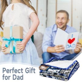 CAPRIFIC Dad Birthday Gifts, Flannel Blanket 150x130cm, from Daughter or Son, Cosy Throw for Happy Birthday Dad, Daddy to Be, Father’s Day Surprise, Retirement or Christmas