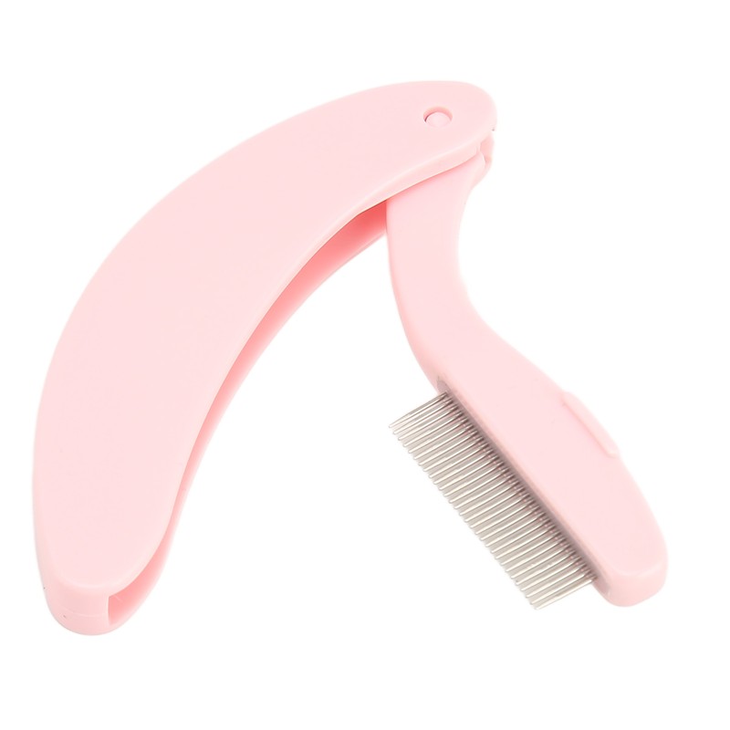 5pcs Curve Handle Lash Comb Stainless Steel Folding Eyelash Teeth