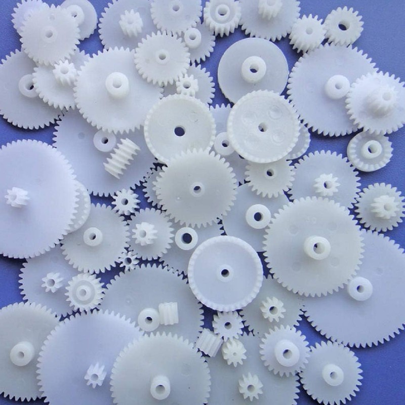 58PCS Small Gears Set Plastic Gears Module 0.5 for DC