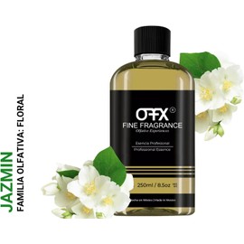 Fine Fragrance, Esencia para difusor aroma Jazmín, 250ml, ultra concentrada para uso exclusivo en difusores profesionales y aromaterapia