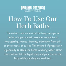 Original Botanica Spiritual Healer Herb Bath Spiritual Cleansing Body Wash Ritual Negative Energy Protection Herb Purification Healing
