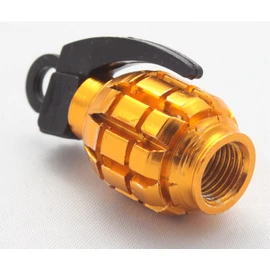 4x Valve Caps Hand Grenade Grenade Colour: Gold Golden Valve Cap Vhgo