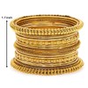 Aheli Tribal Traditional Antique Golden Oxidised Bangles Fashion Vintage Jewelry