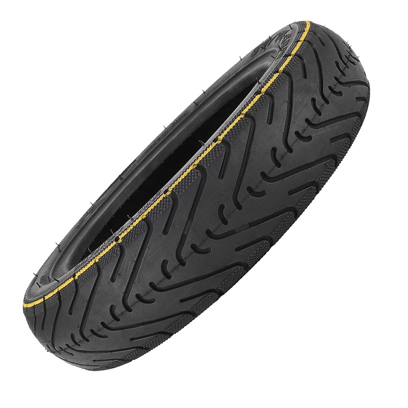 LHROPA 60/70-6.5 10-inch Rubber Explosion-proof Tubeless Tire + Straight nozzle