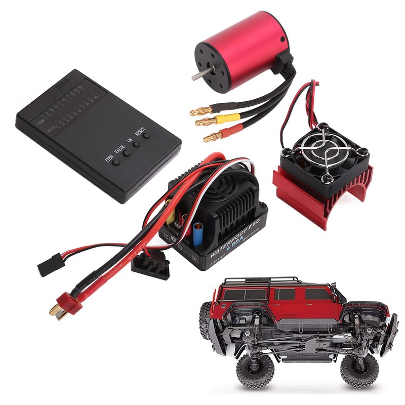 Waterproof RC S3650 5200KV Brushless Motor Set with 60A Brushless