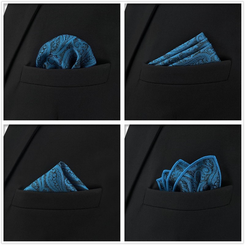 S&W SHLAX & WING Men's Pocket Square, 12.6 inches (32