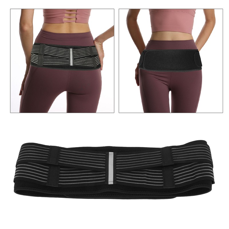Hip Brace Size Adjustable Breathable Comfortable Reflective Strip Sacroiliac Brace
