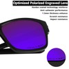 Alphax Plasma Purple Optimized Polarized Engraved Replacement Lenses for Oakley