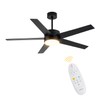 LOFIKEDI 52 Inch Modern Ceiling Fan with Light, 5 Blades,