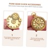 Operitacx 40pcs Tiny Watch Cogs Metal Gear Charms for Jewelry