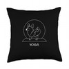 Yoga Corgi Funny Pose Throw Pillow