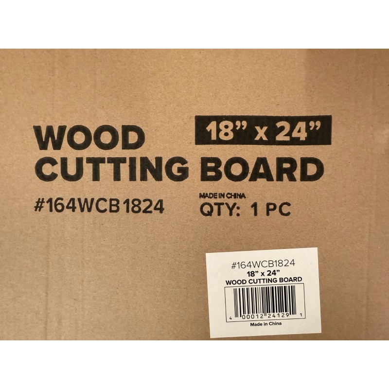 Winco Choice 18" x 24" x 1.75" Medium Tan Wooden